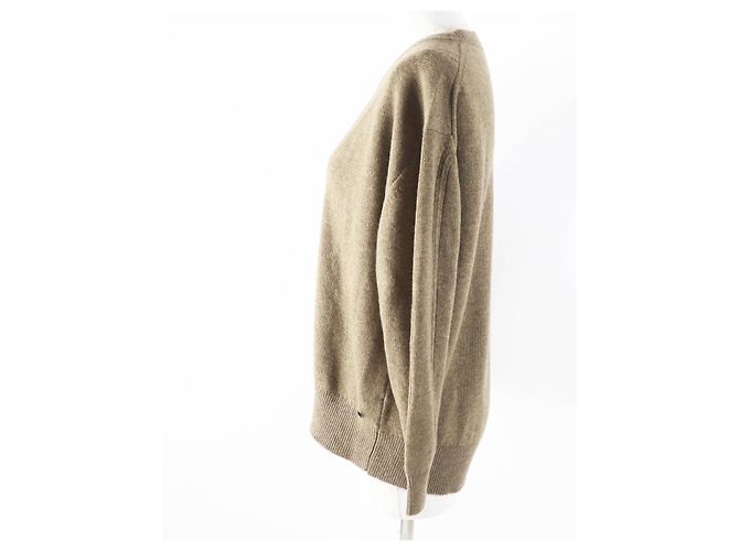 Suéter de cachemira con cuello redondo Hermès Castaño - vista 3