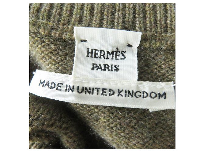 Suéter de cachemira con cuello redondo Hermès Castaño - vista 6
