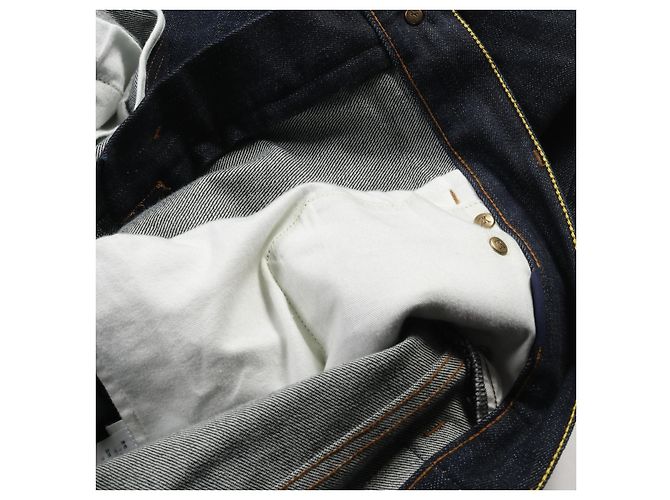 Pantalones de algodón denim Louis Vuitton Azul Azul marino - vista 9