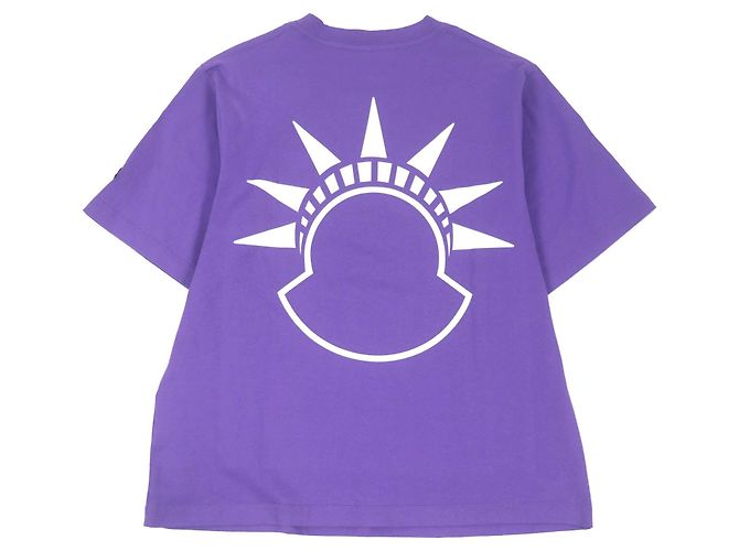 Camiseta de algodón Moncler Genius 2 Alicia Keys Estatua de la Libertad Púrpura - vista 2