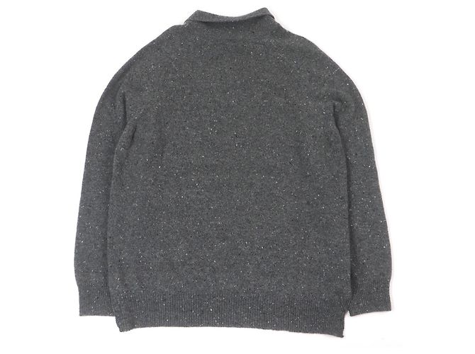 Dior Logo-Patch Maiglöckchen Strickwaren aus Kaschmir Grau - Ansicht 3