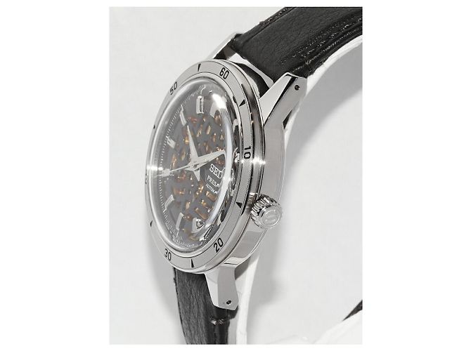 SEIKO Presage Edelstahl-Uhr Schwarz - Ansicht 4