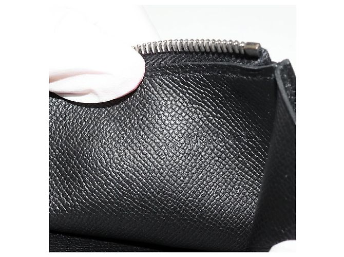 Cartera con cremallera larga Bearn Soufflet Veau Madame de Hermès Negro - vista 5