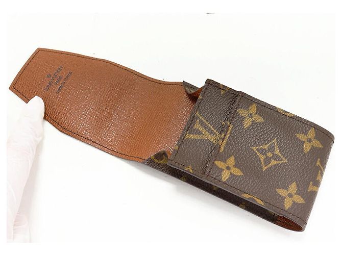 Astuccio per Sigarette Monogram Louis Vuitton Marrone - vista 3