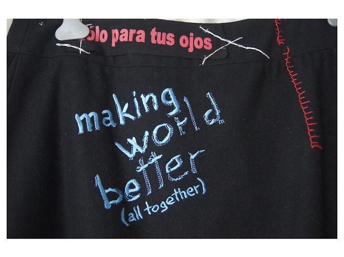 Falda negra Desigual Negro - vista 4