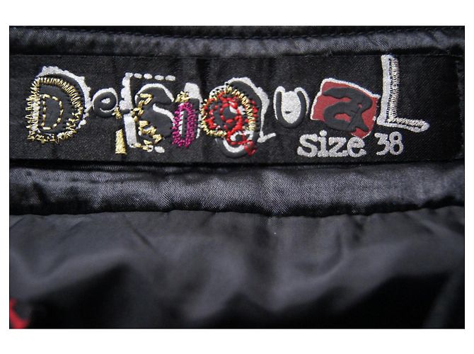 Falda negra Desigual Negro - vista 5