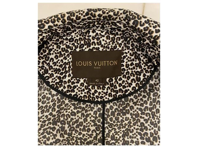 Abrigo Louis Vuitton con estampado de leopardo en poliamida - vista 6