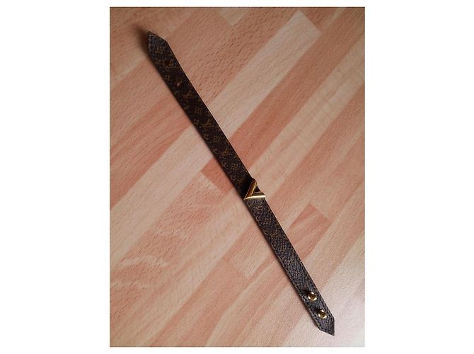 Bracciale Louis Vuitton Monogram Marrone Oro - vista 2