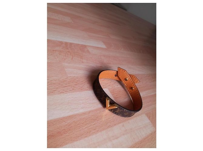Bracciale Louis Vuitton Monogram Marrone Oro - vista 3