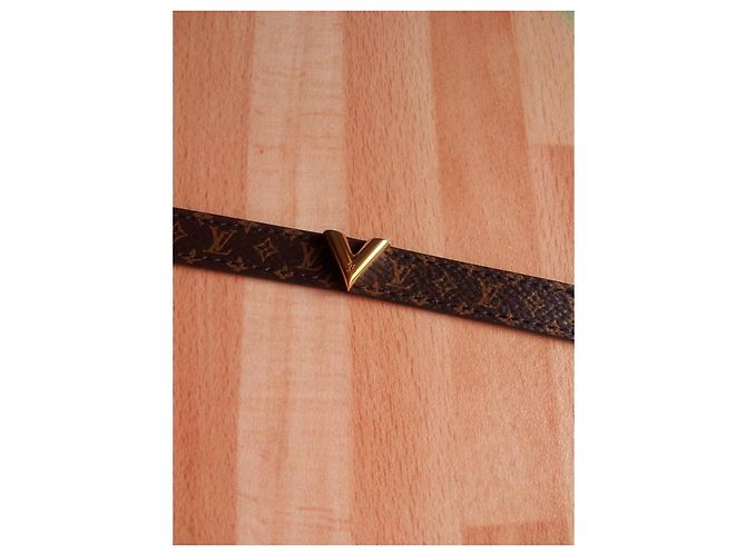 Bracciale Louis Vuitton Monogram Marrone Oro - vista 4