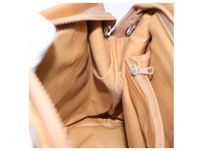 Céline Borsa a Spalla in Tela Macadam CELINE PVC Beige Oro Auth 139658 D'oro - vista 21