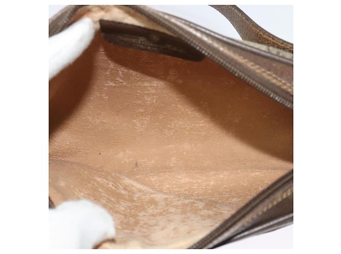 Gucci Borsa GG Supreme Web Sherry Line in PVC Beige Oro Rosso 116 02 089 Auth 139947 D'oro - vista 9