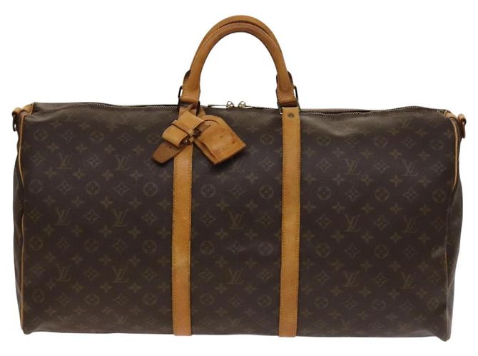 LOUIS VUITTON Borsa Boston Monogram Keepall Bandouliere 60 M41412 LV Auth bs28623 Monogramma - vista 13