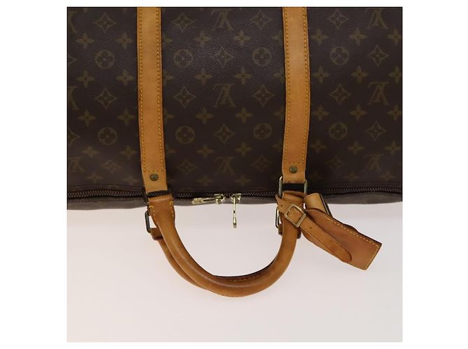LOUIS VUITTON Borsa Boston Monogram Keepall Bandouliere 60 M41412 LV Auth bs28623 Monogramma - vista 7