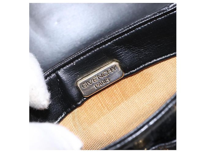 Borsa a Spalla GIVENCHY in Pelle Oro e Nero Auth BA5111 D'oro - vista 10