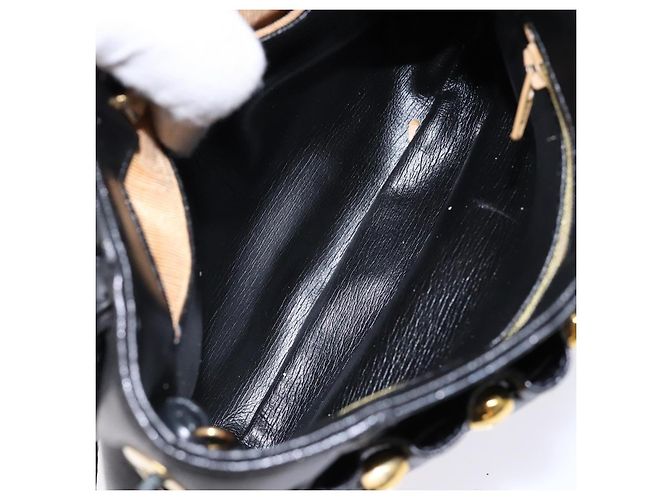 Borsa a Spalla GIVENCHY in Pelle Oro e Nero Auth BA5111 D'oro - vista 11