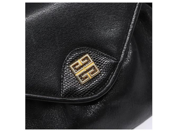 Borsa a Spalla GIVENCHY in Pelle Oro e Nero Auth BA5111 D'oro - vista 18