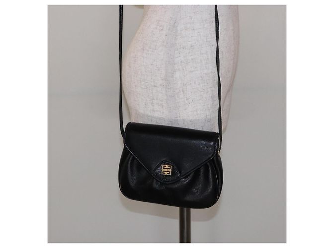 Borsa a Spalla GIVENCHY in Pelle Oro e Nero Auth BA5111 D'oro - vista 22