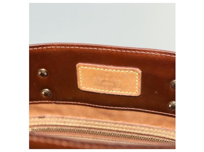 LOUIS VUITTON Monogram Vernis Reade MM Borsa a Mano Bronzo M91143 LV Auth 137923 - vista 19