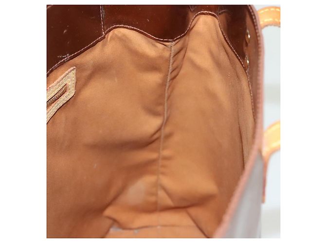 LOUIS VUITTON Monogram Vernis Reade MM Borsa a Mano Bronzo M91143 LV Auth 137923 - vista 20