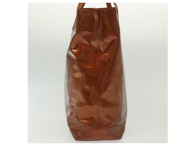 LOUIS VUITTON Monogram Vernis Reade MM Borsa a Mano Bronzo M91143 LV Auth 137923 - vista 4