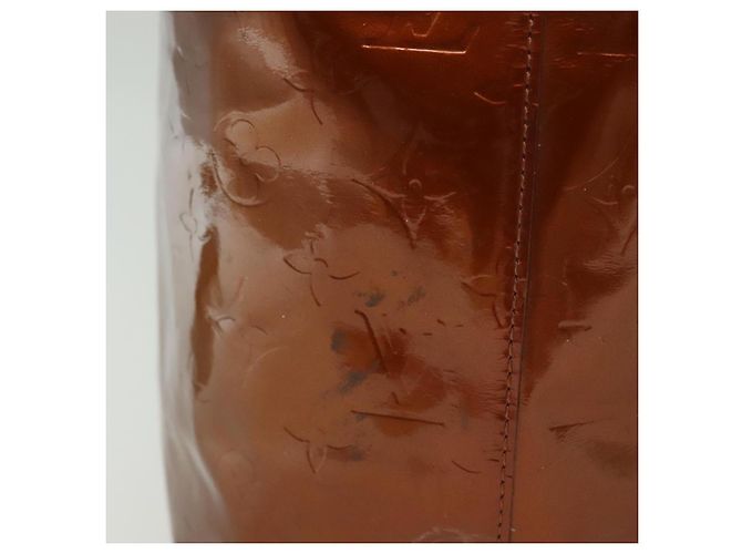LOUIS VUITTON Monogram Vernis Reade MM Borsa a Mano Bronzo M91143 LV Auth 137923 - vista 5