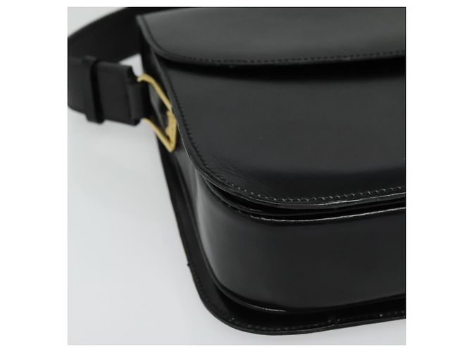 Céline Borsa a Spalla in Pelle Nera e Oro Auth fm4838 Nero D'oro - vista 15