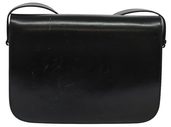 Céline Borsa a Spalla in Pelle Nera e Oro Auth fm4838 Nero D'oro - vista 2