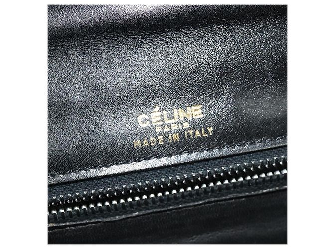 Céline Borsa a Spalla in Pelle Nera e Oro Auth fm4838 Nero D'oro - vista 20