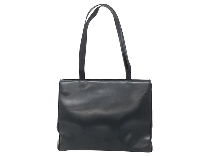 Borsa a Spalla Salvatore Ferragamo Vala in Pelle Blu Navy Oro Auth BA4945 D'oro - vista 2