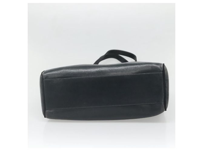 Borsa a Spalla Salvatore Ferragamo Vala in Pelle Blu Navy Oro Auth BA4945 D'oro - vista 5