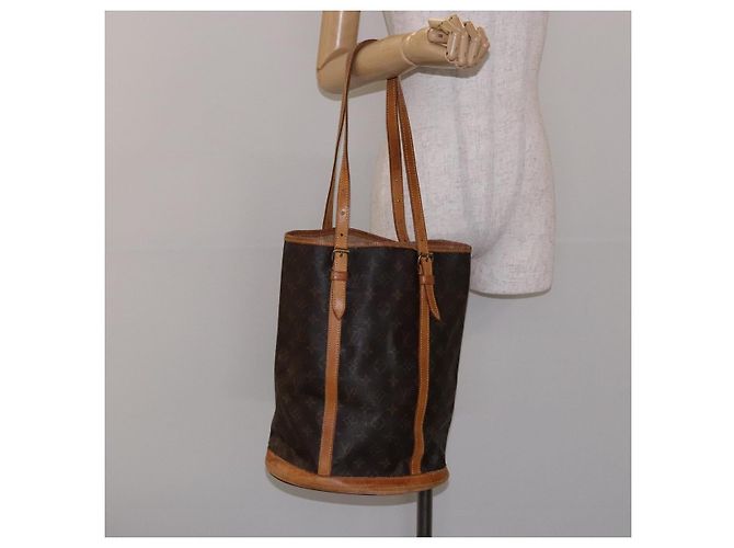 LOUIS VUITTON Borsa a Spalla Monogram Bucket GM M42236 LV Auth 139423 Monogramma - vista 24
