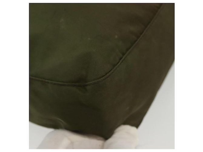Borsa a Spalla PRADA Nylon Khaki Argento Autentica ki5956 Cachi - vista 14