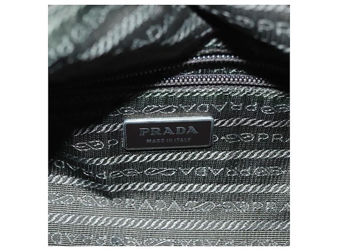 Borsa a Spalla PRADA Nylon Khaki Argento Autentica ki5956 Cachi - vista 19