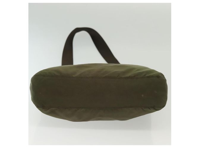 Borsa a Spalla PRADA Nylon Khaki Argento Autentica ki5956 Cachi - vista 5
