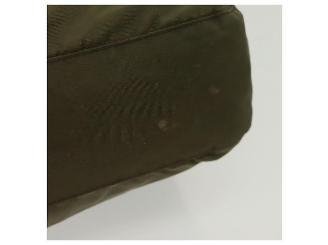 Borsa a Spalla PRADA Nylon Khaki Argento Autentica ki5956 Cachi - vista 6
