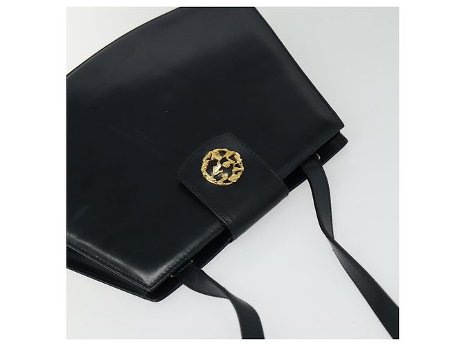Borsa a Spalla Salvatore Ferragamo in Pelle Blu Navy Oro Auth BA4947 D'oro - vista 6