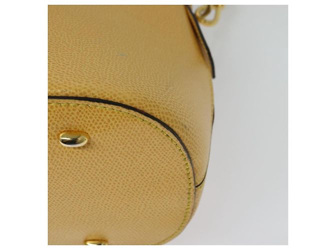 Céline Borsa a mano CELINE in pelle 2 in 1 oro giallo Auth 139069 D'oro - vista 10