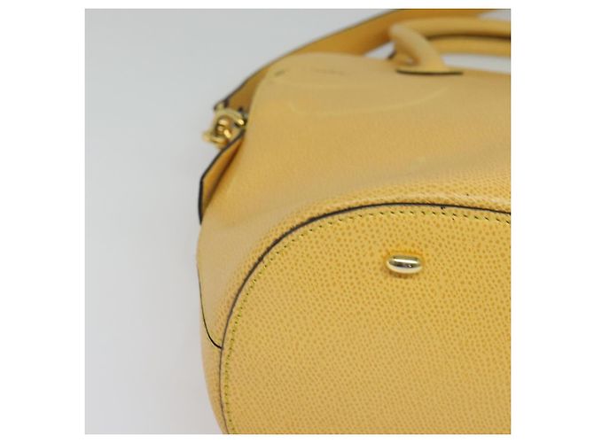 Céline Borsa a mano CELINE in pelle 2 in 1 oro giallo Auth 139069 D'oro - vista 15