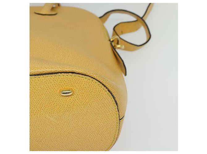 Céline Borsa a mano CELINE in pelle 2 in 1 oro giallo Auth 139069 D'oro - vista 16