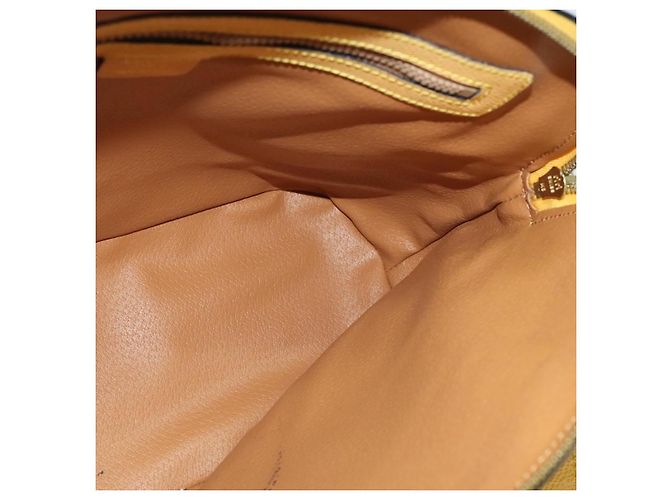 Céline Borsa a mano CELINE in pelle 2 in 1 oro giallo Auth 139069 D'oro - vista 19
