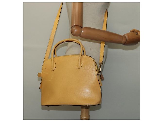 Céline Borsa a mano CELINE in pelle 2 in 1 oro giallo Auth 139069 D'oro - vista 22