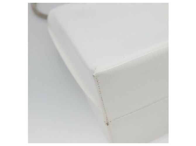 Borsa a spalla a catena GIVENCHY in pelle bianca e argento Auth bs28975 Bianco - vista 16