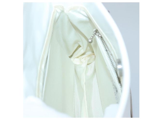 Borsa a spalla a catena GIVENCHY in pelle bianca e argento Auth bs28975 Bianco - vista 20