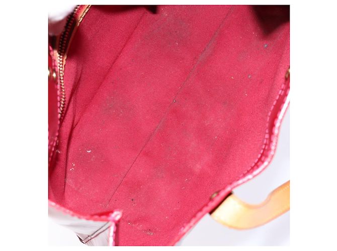 LOUIS VUITTON Borsa a Mano Monogram Vernis Reade PM Pomme D'amour M91990 Auth 139642 Rosso - vista 10