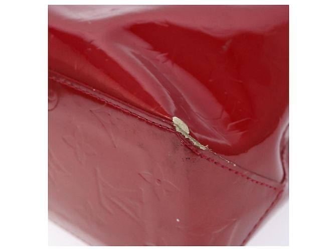 LOUIS VUITTON Borsa a Mano Monogram Vernis Reade PM Pomme D'amour M91990 Auth 139642 Rosso - vista 16