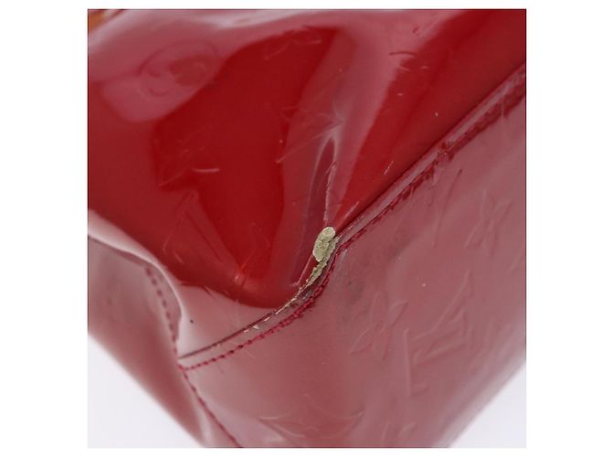 LOUIS VUITTON Borsa a Mano Monogram Vernis Reade PM Pomme D'amour M91990 Auth 139642 Rosso - vista 17