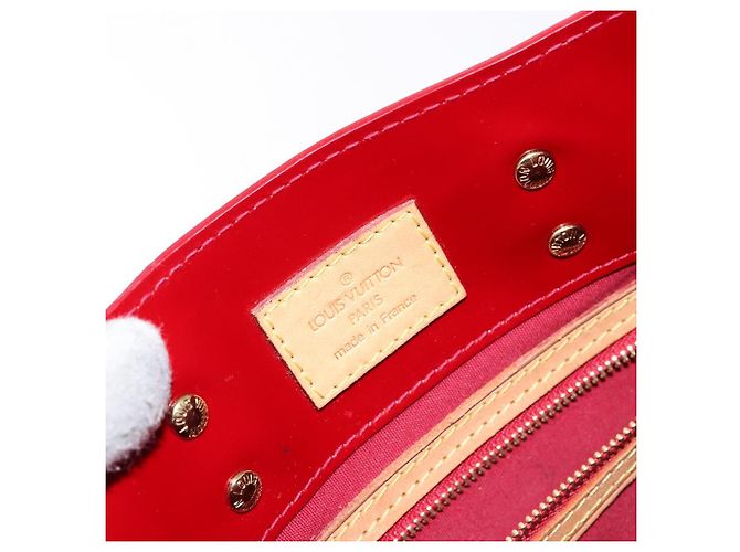 LOUIS VUITTON Borsa a Mano Monogram Vernis Reade PM Pomme D'amour M91990 Auth 139642 Rosso - vista 19
