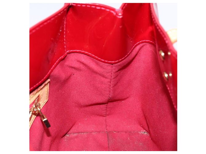 LOUIS VUITTON Borsa a Mano Monogram Vernis Reade PM Pomme D'amour M91990 Auth 139642 Rosso - vista 20