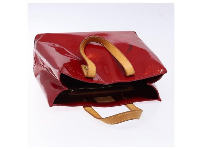 LOUIS VUITTON Borsa a Mano Monogram Vernis Reade PM Pomme D'amour M91990 Auth 139642 Rosso - vista 6